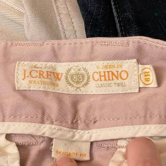 Vintage J. Crew 6R cream chino pants trouser Corpcore business mid rise wide leg - Picture 4 of 7